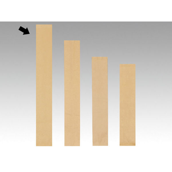 大阪ポリヱチレン販売 フランスパン紙袋 無地（茶） No.89（特大） 5848 1包：50枚×20（直送品）