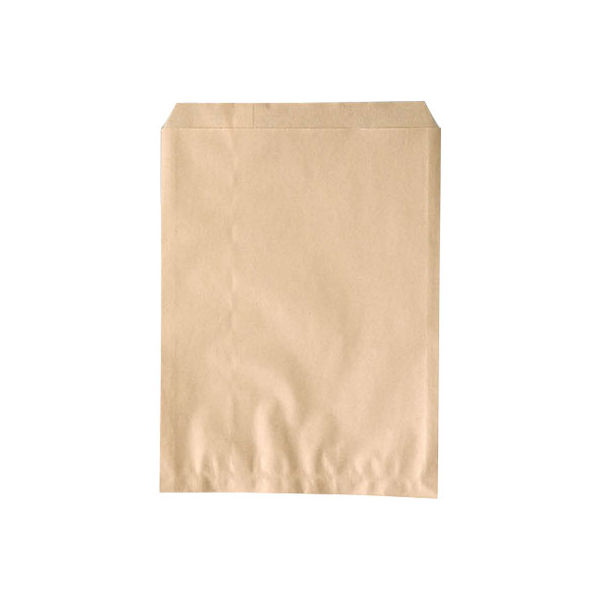 大阪ポリヱチレン販売 No.216 無地未晒耐油平袋（茶） 2号 7320 1包：100枚×20（直送品）