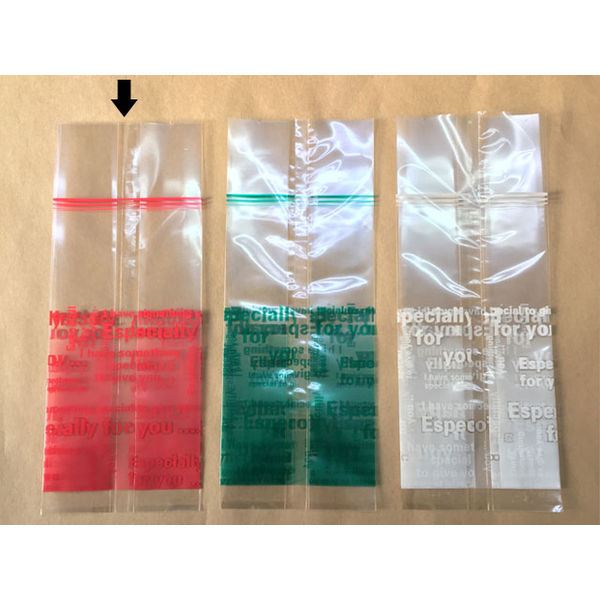 大阪ポリヱチレン販売 For you OPガゼット袋（赤） 9606 1包：100枚×5（直送品）