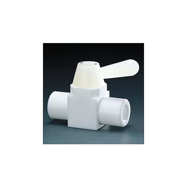 アズワン フッ素樹脂 二方ボールバルブ RC3/8 NR0001ー06 1個 61-3527-16（直送品）
