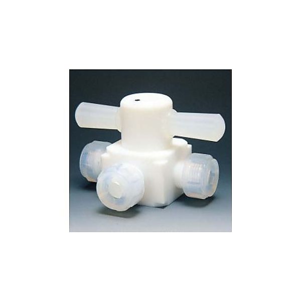 アズワン フッ素樹脂 三方バルブ圧入型 12φ NR0004ー04 1個 61-3527-32（直送品）