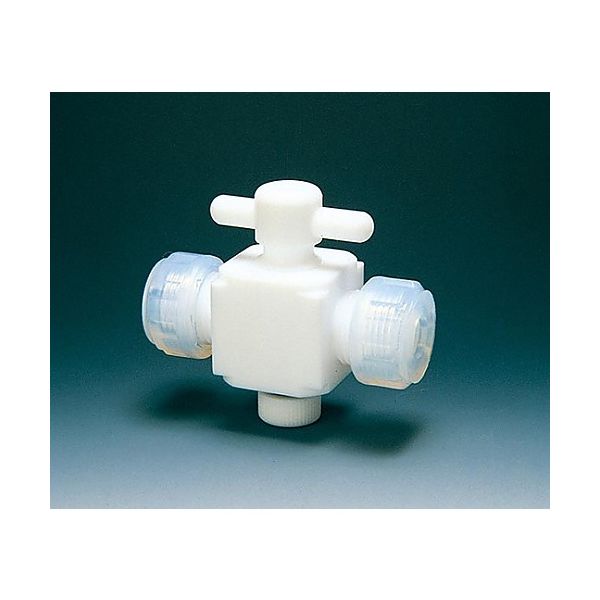 フロンケミカル フッ素樹脂 二方バルブ接続 6φ NR0028ー01 1個 61-3528-24（直送品） 15,832円