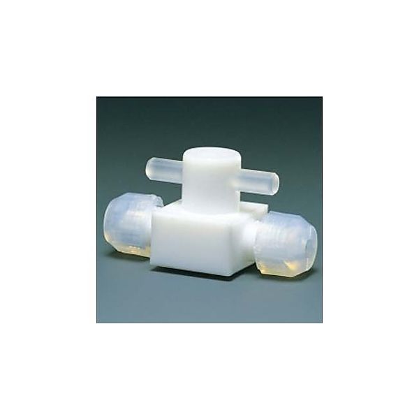 フロンケミカル フッ素樹脂 ミニ二方バルブ圧入型 2φ NR1446ー01 1個 61-3537-98（直送品）