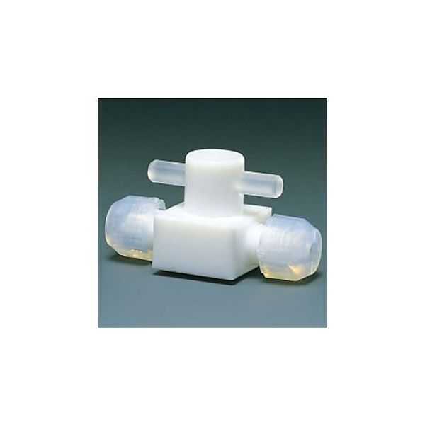 フロンケミカル フッ素樹脂 ミニ二方バルブ圧入型 3φ NR1446ー02 1個 61-3537-99（直送品）