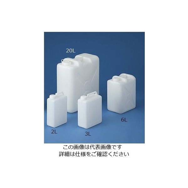 ニッコー 平角缶(1ヶロ) 6L 1本 10-4105-55（直送品）