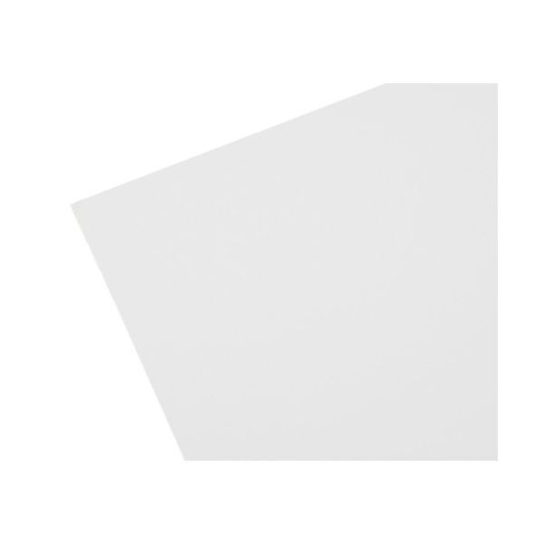光 塩ビ板 1×1800×910mm 白 EB1891-5 1枚 61-7437-68（直送品）