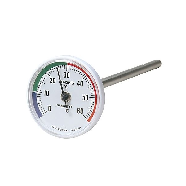 佐藤計量器製作所 バイメタル地温計 61-0065-40 1個（直送品）