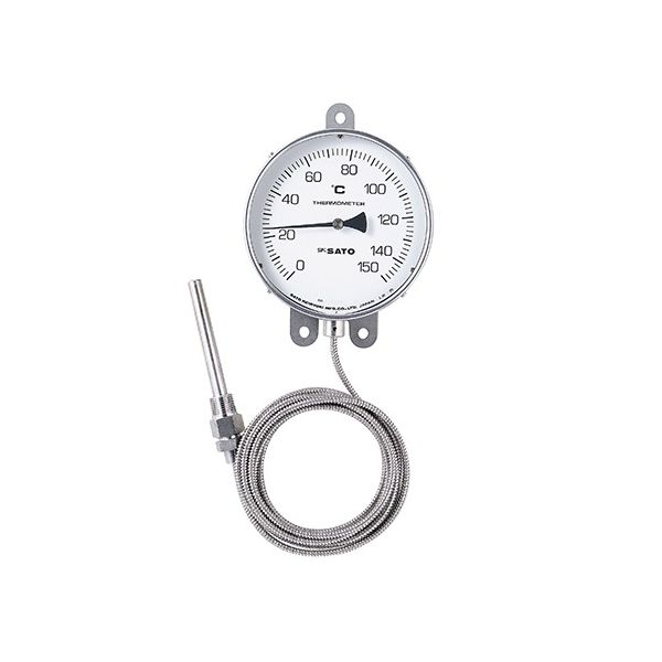 佐藤計量器製作所 壁掛型隔測式温度計 LBー150S 0~50°C 1個 61-0066-11（直送品）