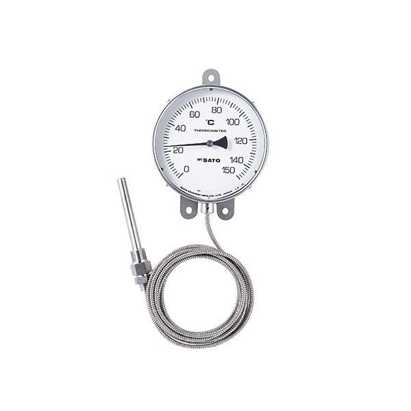 佐藤計量器製作所 壁掛型隔測式温度計 LBー150S 0~200°C 1個 61-0066-13（直送品）