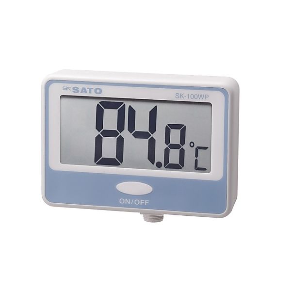 佐藤計量器製作所 壁掛型防水デジタル温度計 SKー100WP 1個 61-0067-10（直送品）