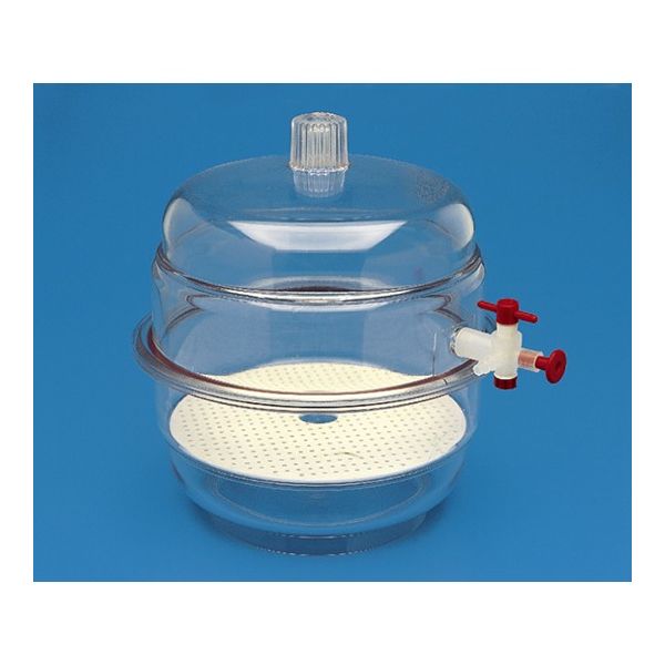 東栄 透明真空デシケーター ストップコック付 PC製 径300mm 403040 1個 62-2936-18（直送品）