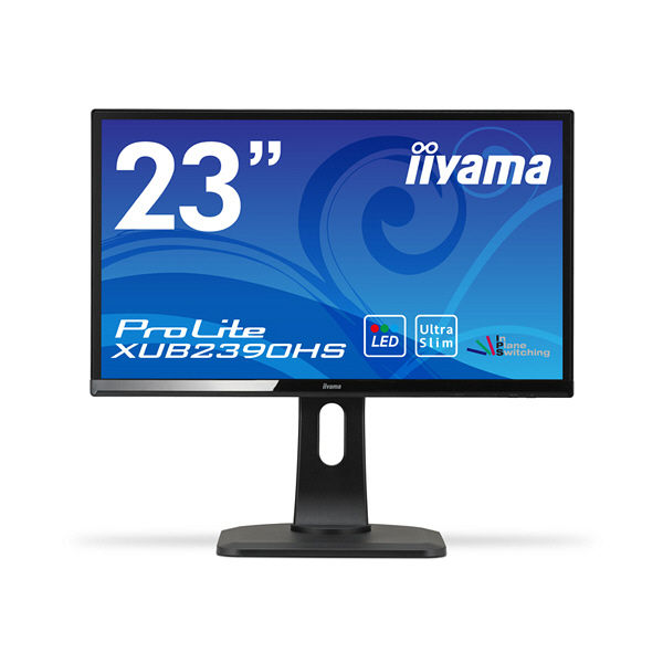 iiyama 23型ワイド縦横回転式液晶モニター XUB2390HS-B3 1台 - アスクル