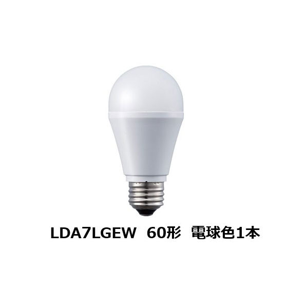 パナソニック LED電球E26広配光タイプ60形電球色 LDA7LGEW