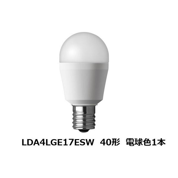 パナソニック LED電球E17広配光タイプ40形電球色 LDA4LGE17ESW