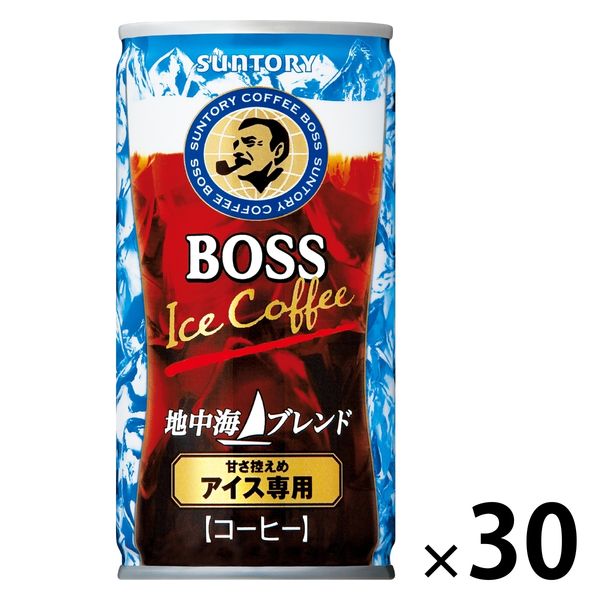 【缶コーヒー】サントリー ボス 地中海ブレンド 185g 1箱（30缶入）