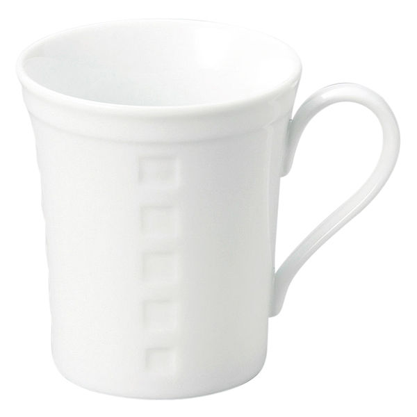 アースモス マグカップ 白磁リボンマグ (5個入) utw-62824626（直送品）
