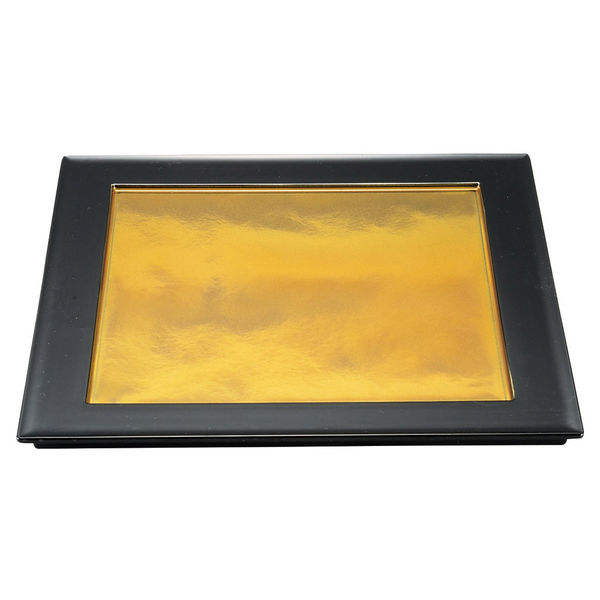 アースモス 器 [A]尺0炉縁前菜盛皿 金雲渕黒 (2個入) utw-72610966（直送品） 7,144円