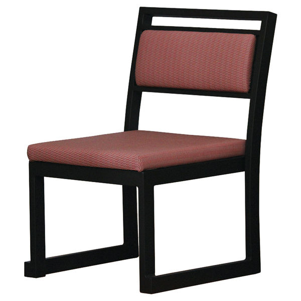アースモス 椅子高座椅子 背もたれ横型L1824 スティル赤 アルミフレーム (1個入) utw-74215756（直送品）