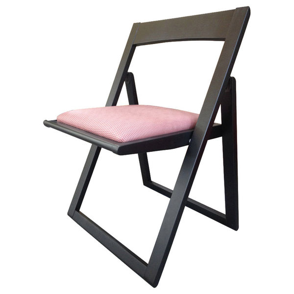 アースモス 椅子折り畳み式高座椅子 L1824 スティル赤 ウッドフレーム
