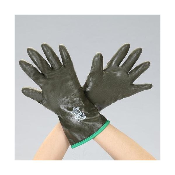 エスコ [L] 防寒ウレタン手袋(耐油/OD色) EA915GN-22 1セット(3双)（直送品）
