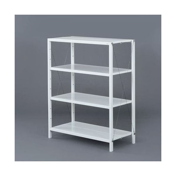 エスコ 814x380x1005mm/3段ラック棚(折畳式) EA976AV-20 1台(直送品)