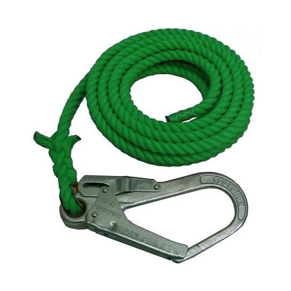 エスコ 12mmx10m 介錯ロープ(緑) EA981MB-10 1本(1個)（直送品）