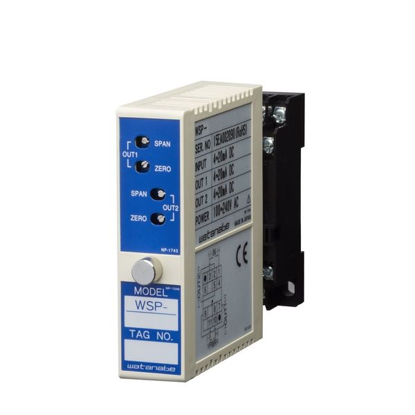 渡辺電機工業 2出力熱電対温度変換器 WSP-THW-K10DP-8T 1台（直送品）