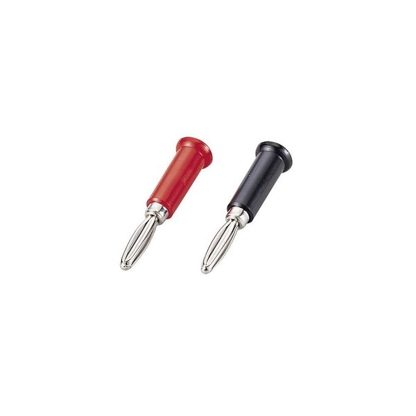ナリカ バナナプラグ 赤 (10個組) 全長46mm P70-0162-01 1セット(60個:10個×6セット)（直送品）