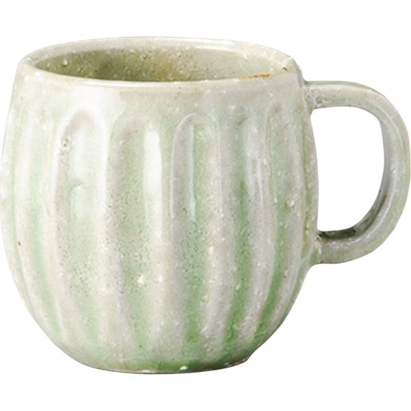 陶里 マグカップ かいらぎ緑釉ダルママグ (3個入) tri-300380545（直送品）