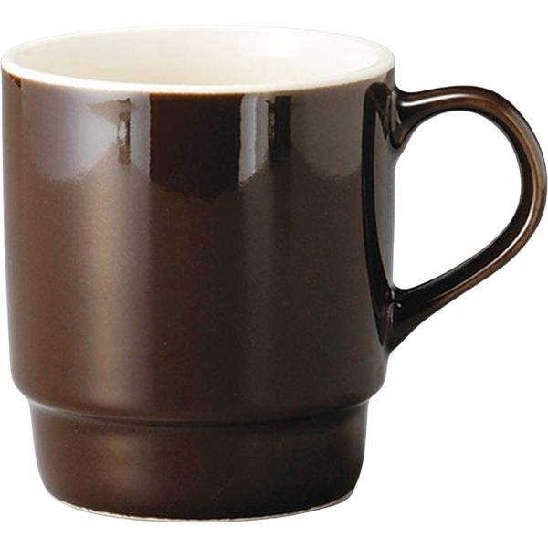 陶里 マグカップ チョコ色スタックマグ（新型） (5個入) tri-300580918（直送品）