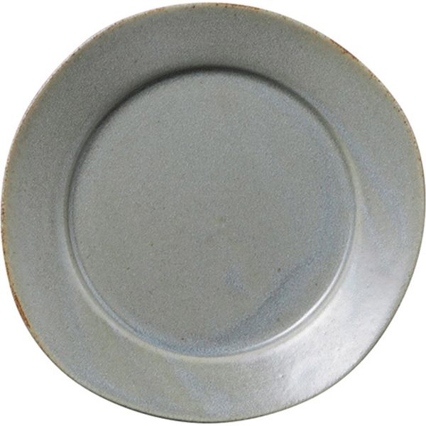 陶里 小皿 ワイドリムグレー12cm丸皿 (6個入) tri-300803104（直送品）