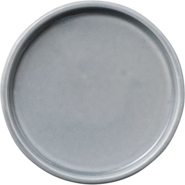 陶里 小皿 グレーフラット12cm丸皿 (6個入) tri-300803202（直送品）