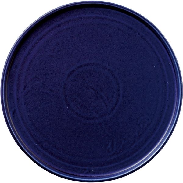 陶里 大皿 ネイビーフラット26cm丸皿 (1個入) tri-300803205（直送品）