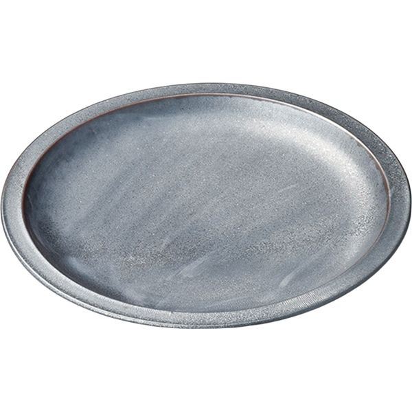 陶里 中皿 鉄釉7.5吋リムケーキ (3個入) tri-301028702（直送品）