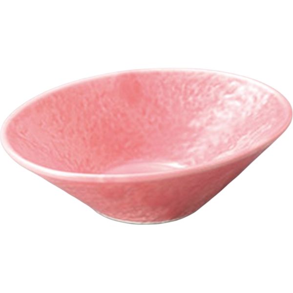 陶里 小鉢 ピンク石目型2.7寸だ円鉢 (9個入) tri-301517115（直送品）