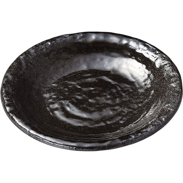 陶里 中皿 黒伊賀石目6.0皿 (4個入) tri-302329112（直送品）