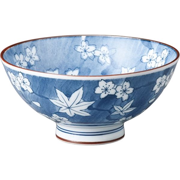 陶里 飯碗 桜もみじ丸型 中平茶碗 (8個入) tri-302451211（直送品）