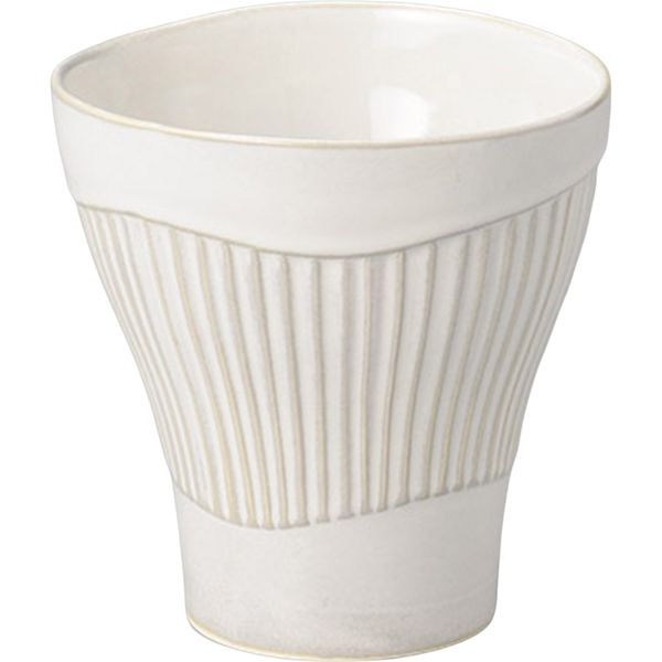 陶里 フリーカップ トクサ彫粉引フリーカップ (4個入) tri-302740626（直送品）