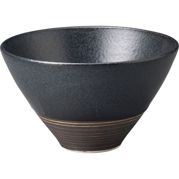 陶里 飯碗 クニエゆず黒茶碗 (3個入) tri-302851214（直送品）