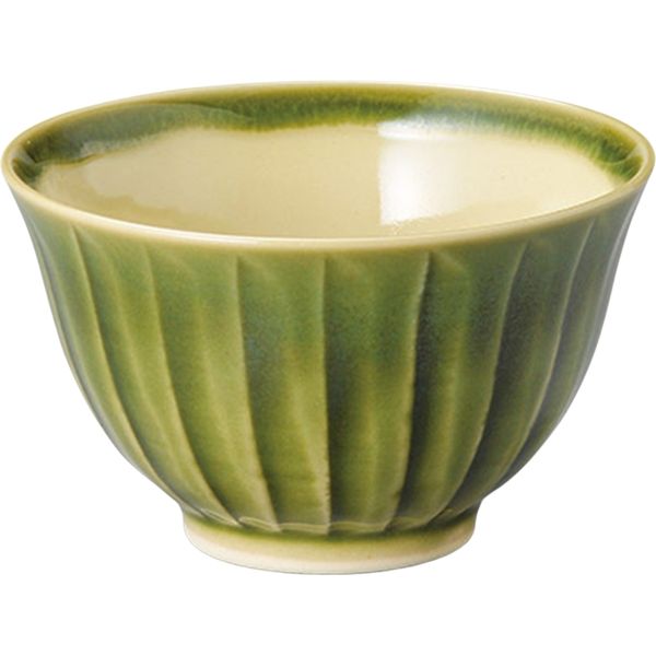 陶里 煎茶 織部ソギ反千茶 (6個入) tri-304545807（直送品）