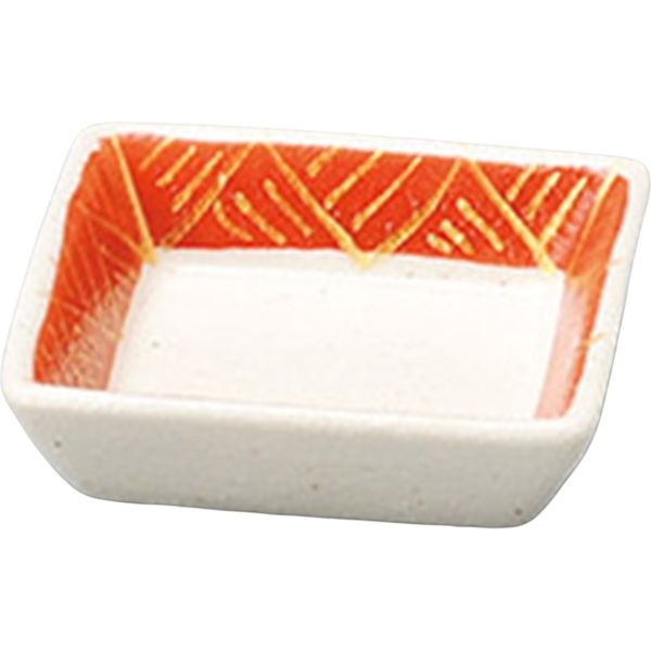 陶里 珍味 渕赤角珍味皿 (6個入) tri-304616841（直送品）