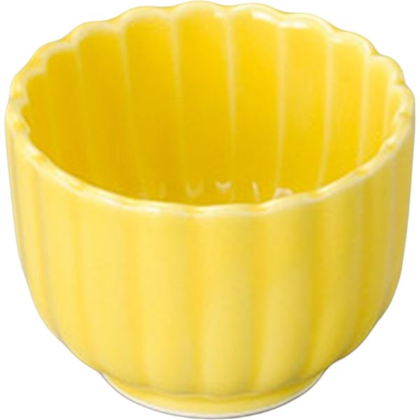 陶里 珍味 黄釉菊形丸珍味 (12個入) tri-304617913（直送品）