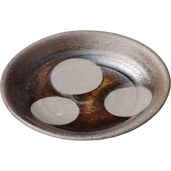 陶里 中皿 手造焼締6.0丸皿 (2個入) tri-304629210（直送品）