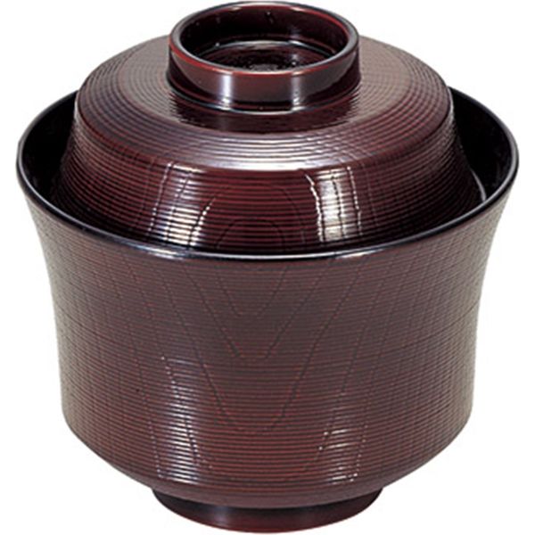 小吸物椀(木製) 吸物椀 丸小槌型 黒 木製 漆塗り 12-00501 漆器の井助
