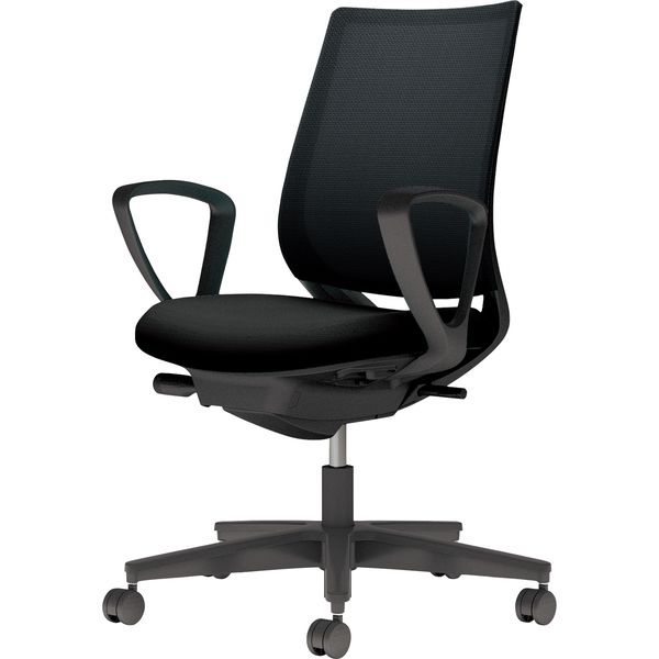 【組立設置込】コクヨ ミトラ2 メッシュ スタンダードバック ランバー無 サークル肘 黒脚 ナイロンキャスター ブラック １脚（直送品） 35,491円