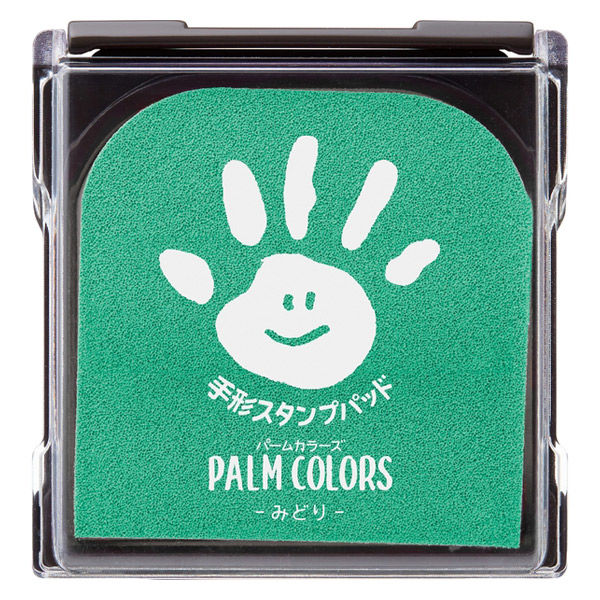 シヤチハタ 手形スタンプパッド PALM COLORS みどり HPS-A/H-G 1個