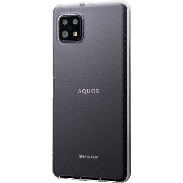 AQUOS sense6 SH-54B/SHG05 ソフトケース「CLEAR Soft」 クリア（直送品） - アスクル