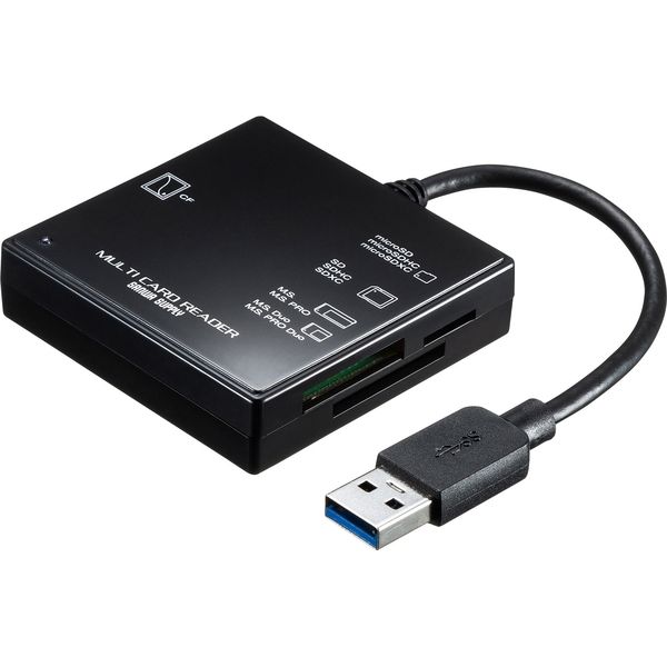 サンワサプライ USB3.1 マルチカードリーダー ADR-3ML39BKN 1個（直送品）