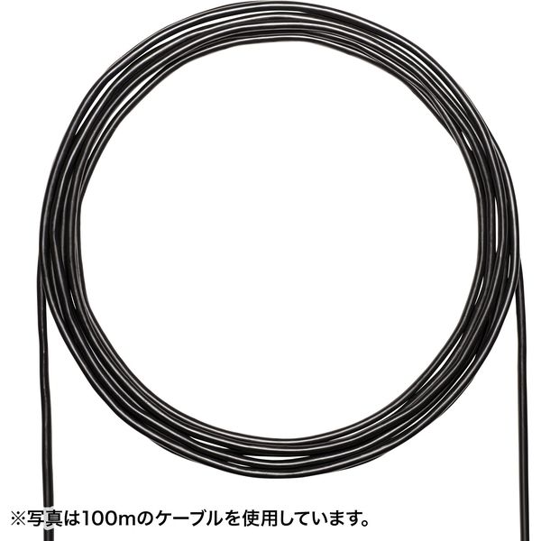 サンワサプライ カテゴリ6A屋外用LANケーブルのみ（ブラック・300m） KB-T6AAD-CB300BKN 1個（直送品）