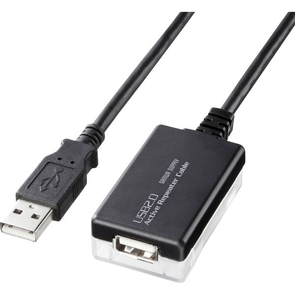 サンワサプライ 12m延長USB2.0アクティブリピーターケーブル KB-USB-R212N 1個